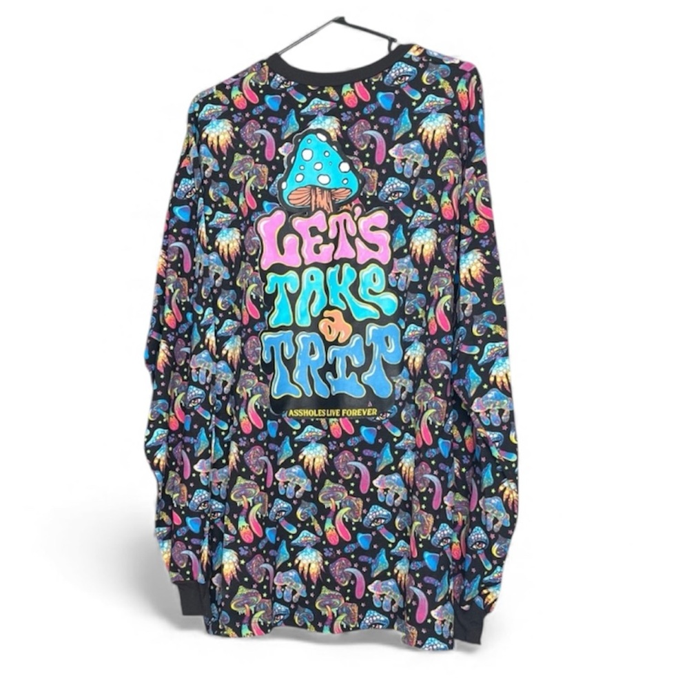 As*holes live forever Vibrant  Graphic Crewneck long sleeve shirt size XXL